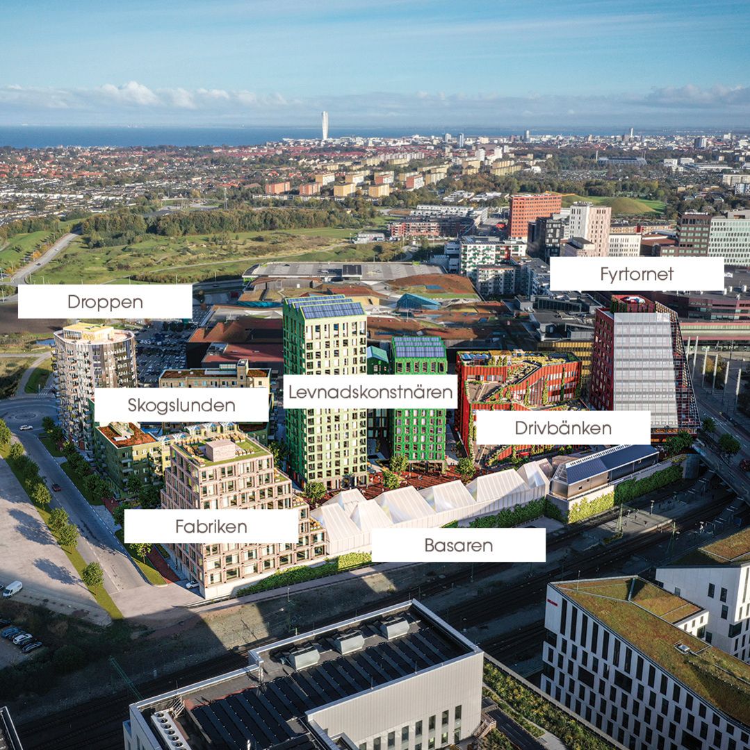 Visionsbild över Embassy of Sharing i Hyllie i Malmö