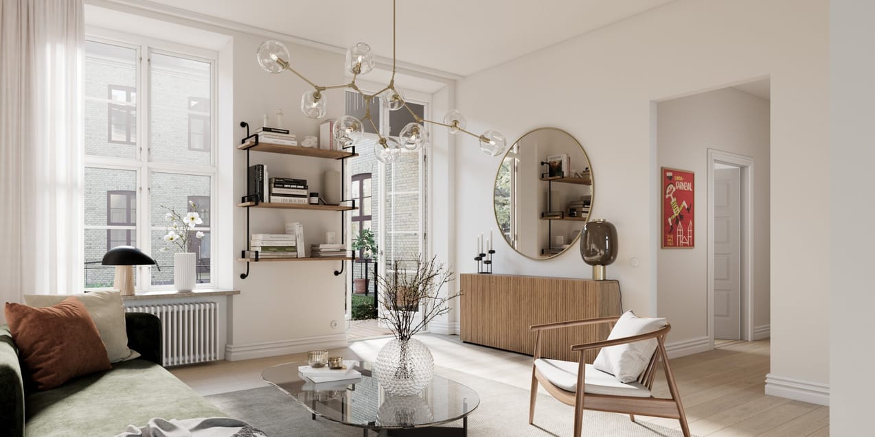 Interiör bild över Granitor Properties bostäder Brf Maria Magle i Lund