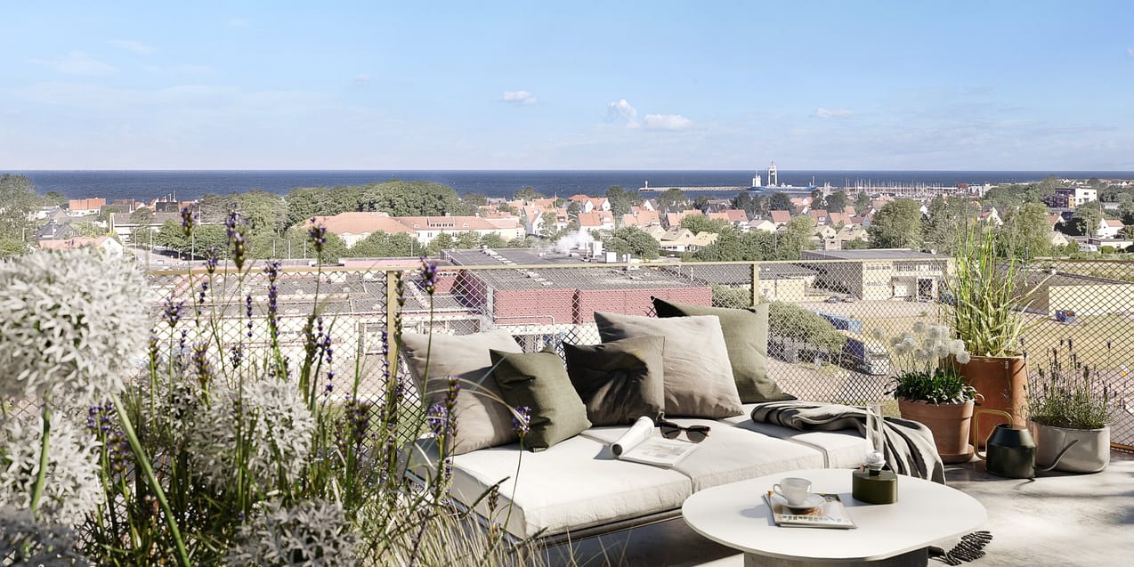 Exteriör bild över Granitor Properties bostäder Brf Vyn i Höganäs