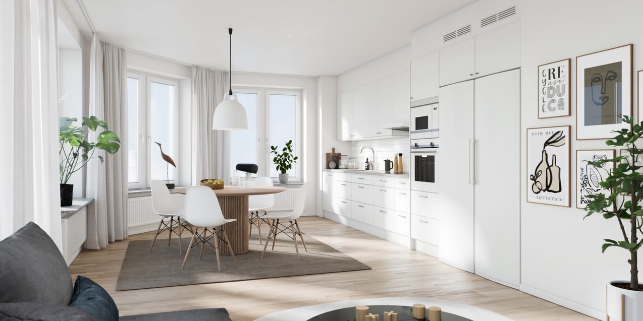 Interiör bild över Granitor Properties bostäder Brf Stadsgränden i Trelleborg