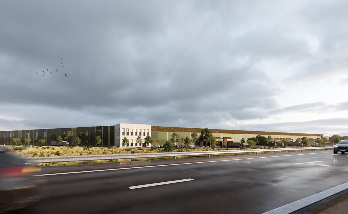 Fullskalig anläggning vy från E22
