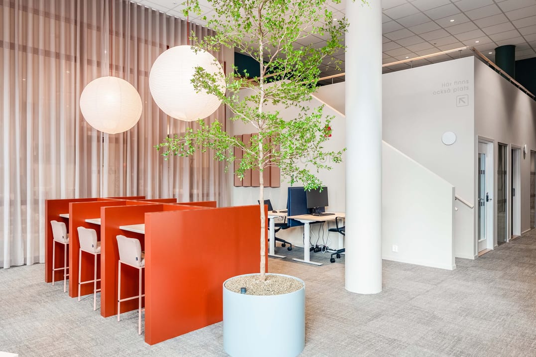Härlig inredning i vår coworking