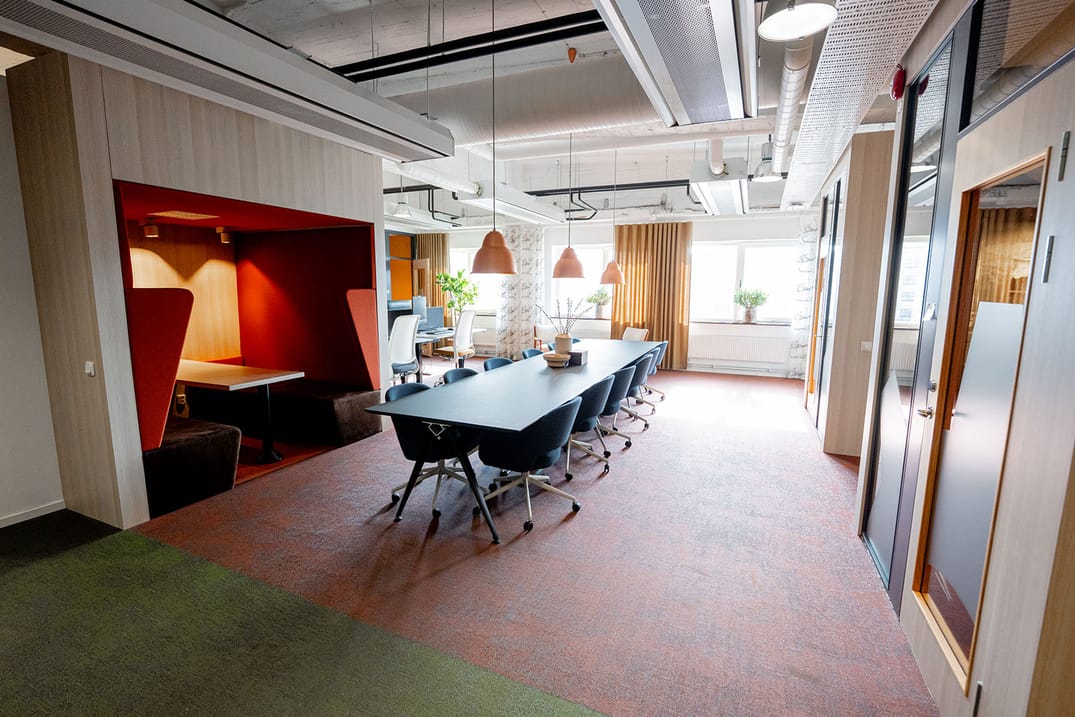 I vårt coworking finns plats att slå sig ned där det passar