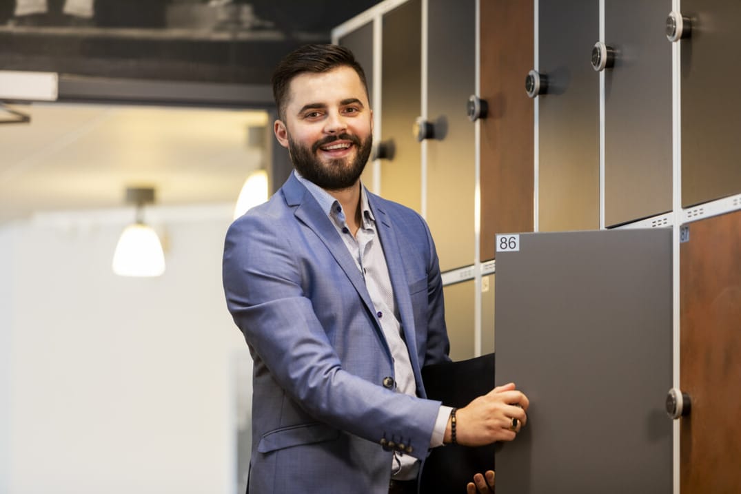 Ditt egna låsbara skåp i coworking