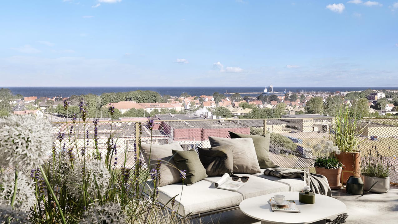 Exteriör bild över Granitor Properties bostäder Brf Vyn i Höganäs