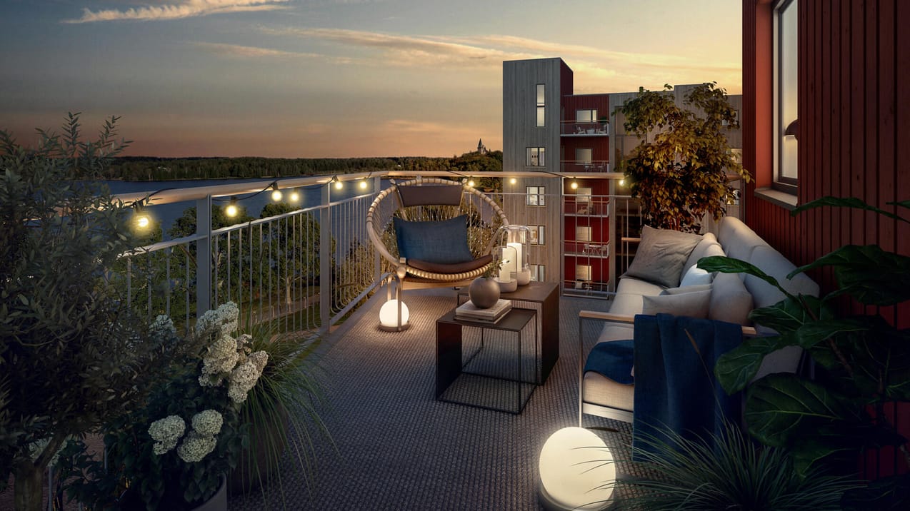 Exteriör bild över Granitor Properties bostäder Brf Biologen 1 i Växjö