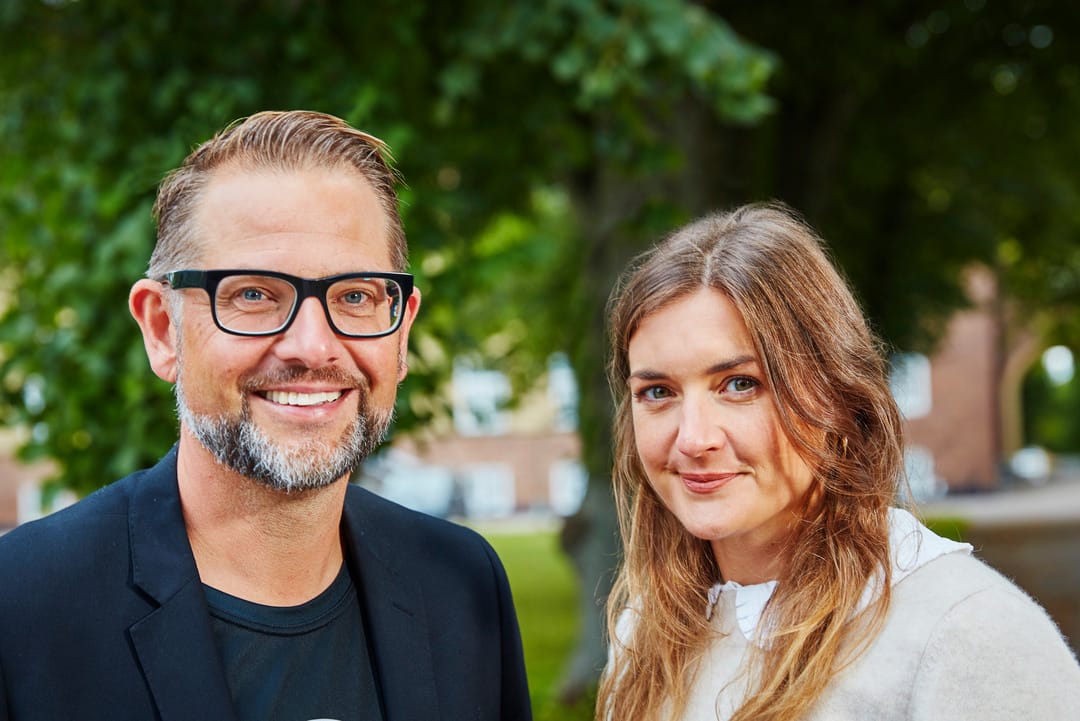 Mathias Persson, arkitekt och Caroline Cerbach, projektchef