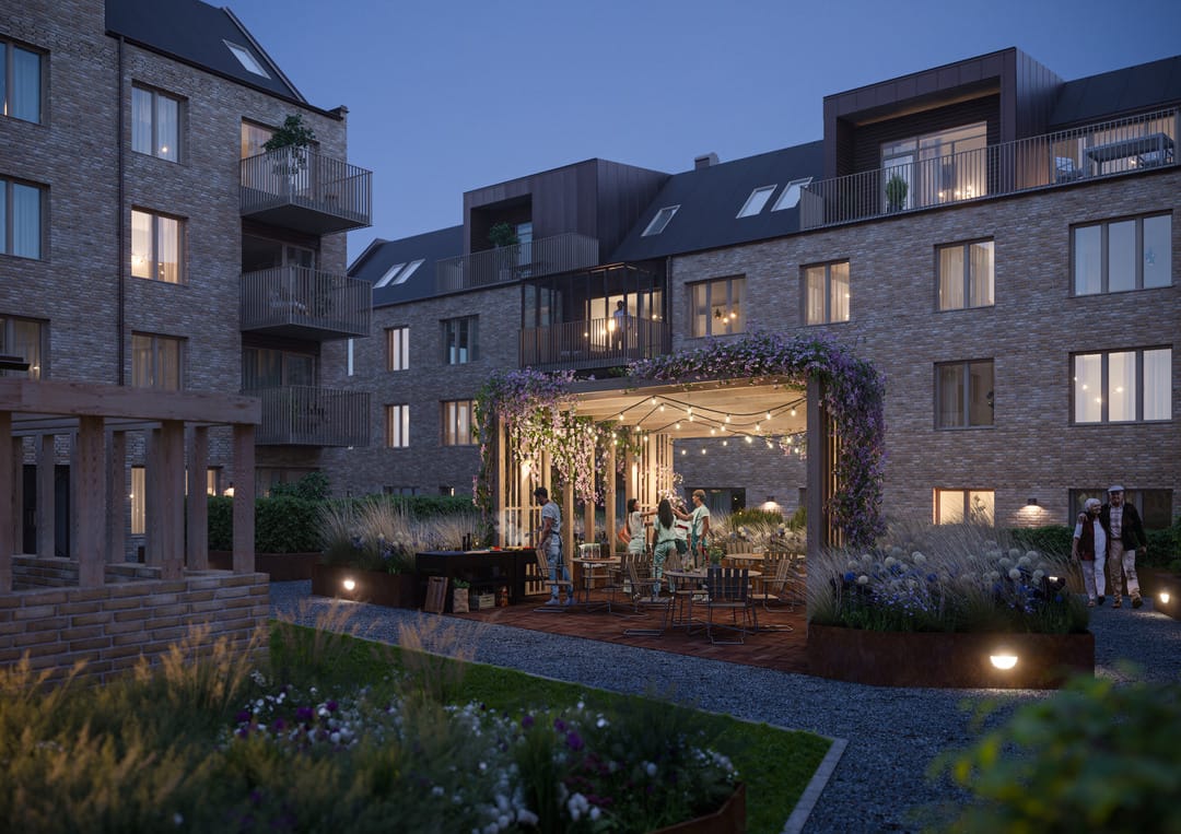 Exteriör bild över Granitor Properties bostäder Brf Strandsnäckan i Landskrona