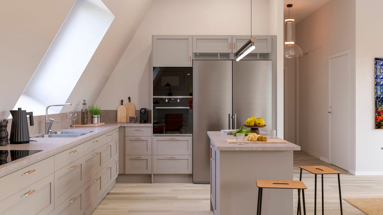 Öppet kök i Brf Parkskolan Ängelholm