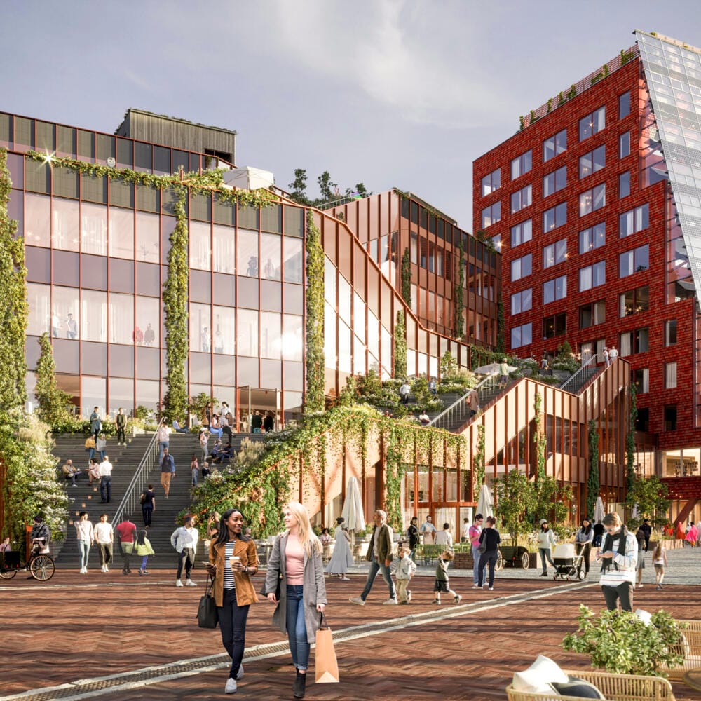 Visionsbild över Embassy of Sharing i Hyllie i Malmö