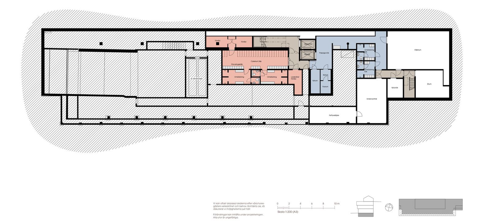 Planlösning för Granitor Properties kontor Wasted Spaces i Stockholm