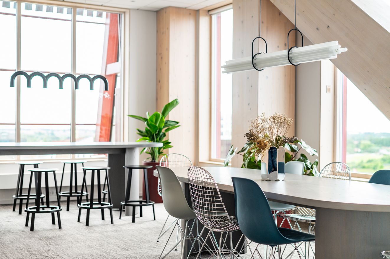 Stilrent kontor samlingsyta