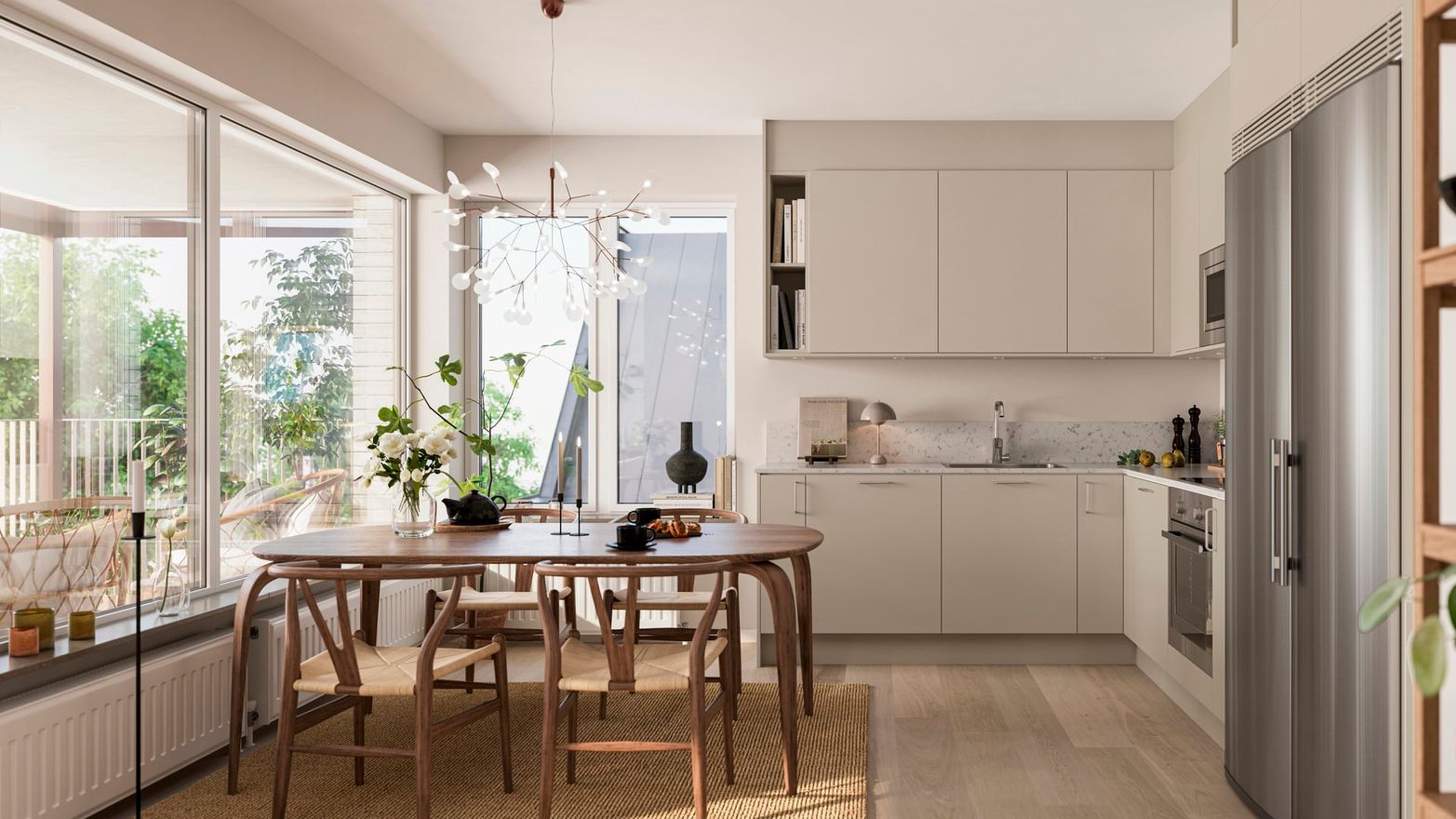 Interiör bild över Granitor Properties bostäder Brf Strandsnäckan i Landskrona