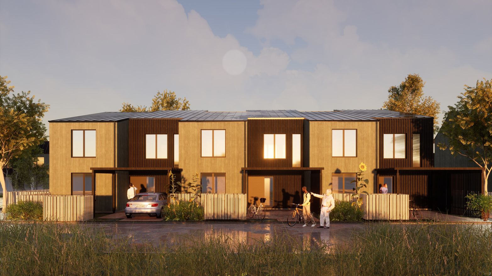 Exteriör över Granitors bostäder Kv Sörgården i Växjö