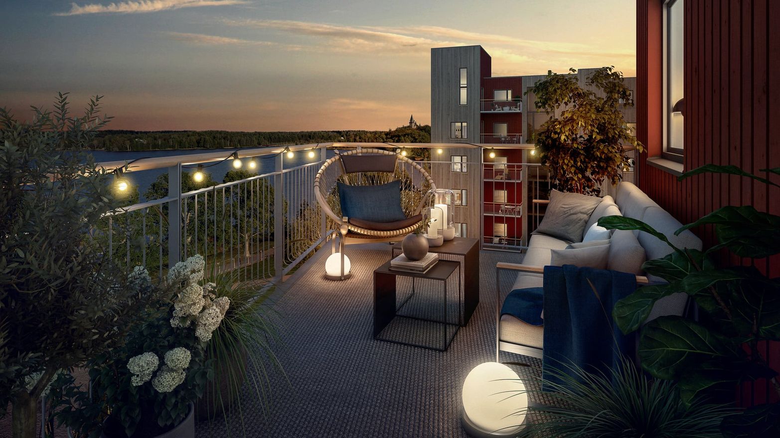 Exteriör bild över Granitor Properties bostäder Brf Biologen 1 i Växjö