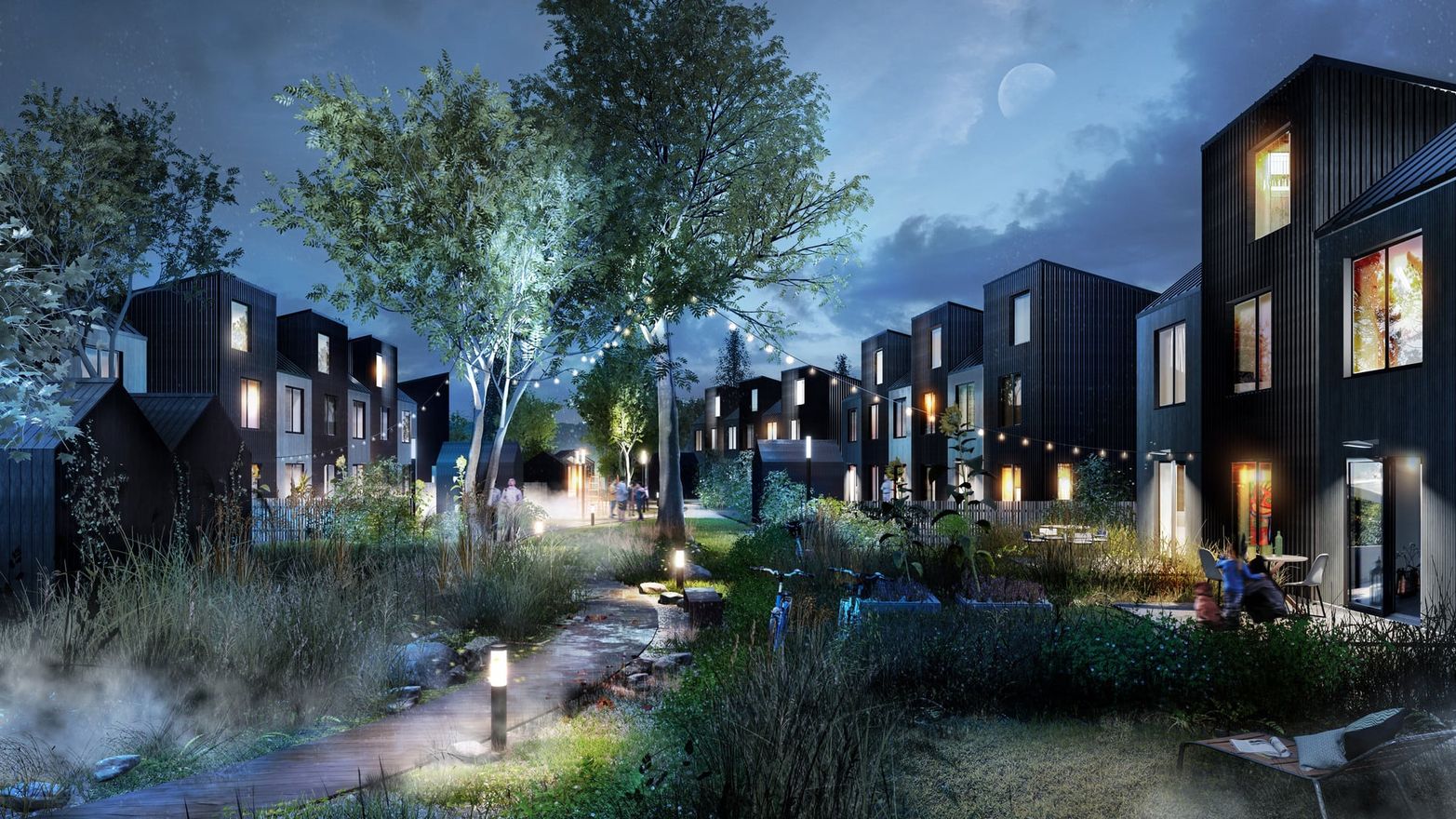 Exteriör över Granitors bostäder Kv Sörgården i Växjö