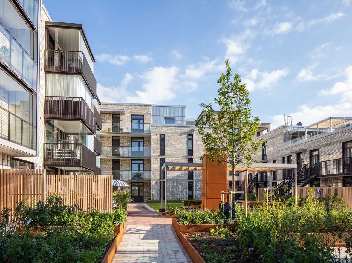 Exteriör bild över Granitor Properties bostäder Brf Pålsjöängar i Helsingborg