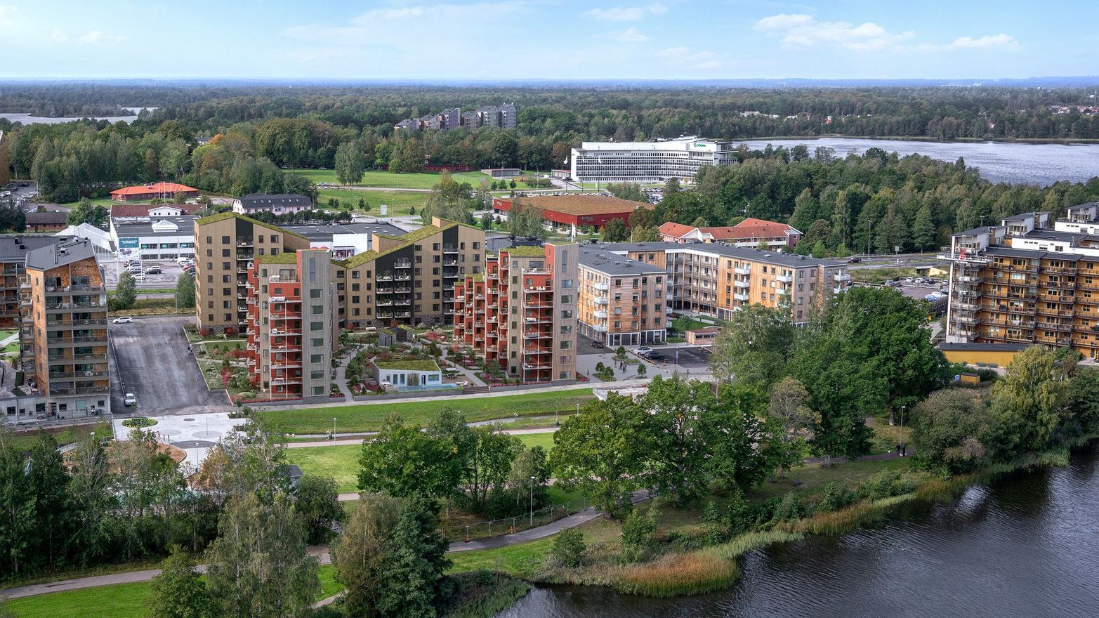 Interiör bild över Granitor Properties bostäder Brf Biologen 1 i Växjö
