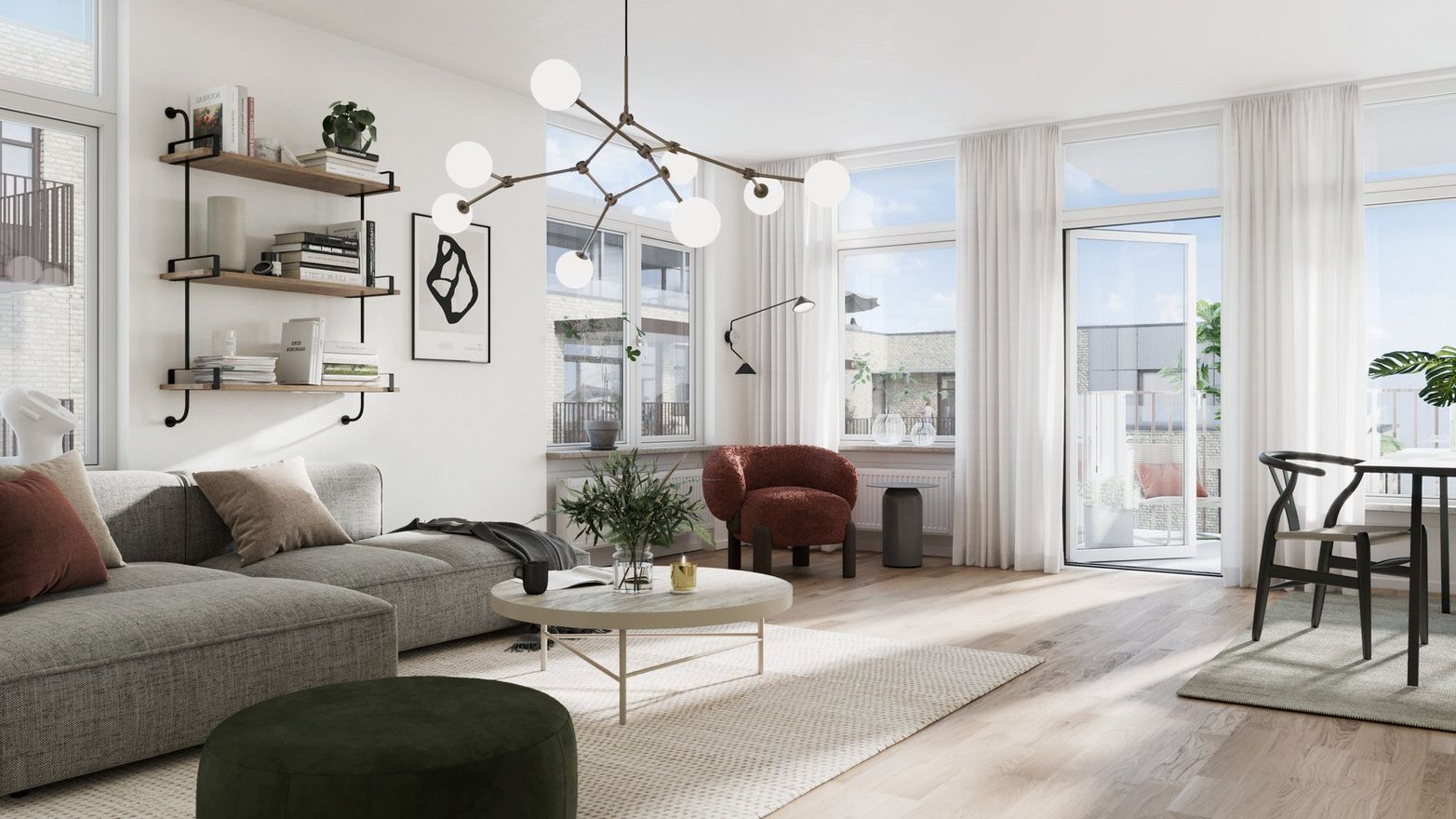 Interiör bild över Granitor Properties bostäder Brf Pålsjöängar i Helsingborg