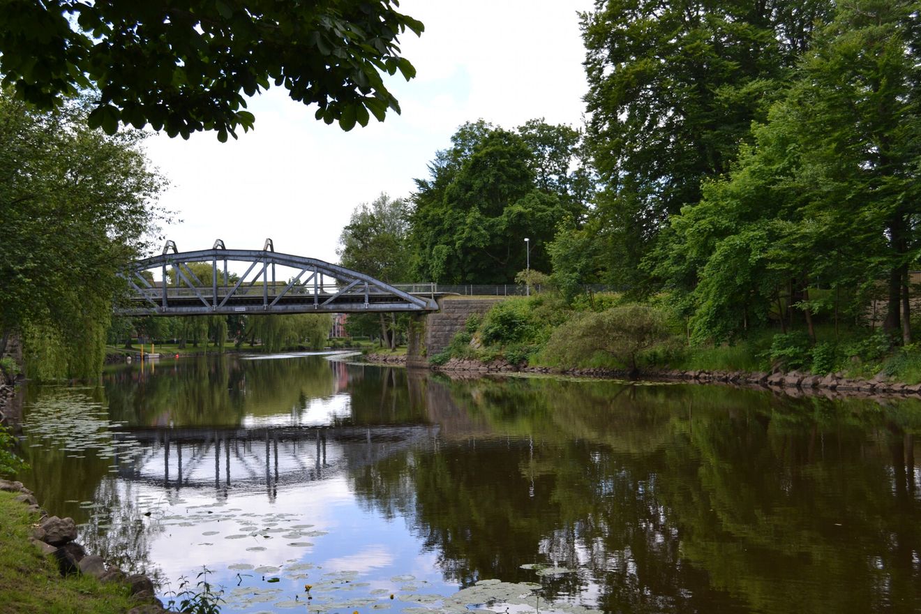 Områdesbild över en park i Ängelholm