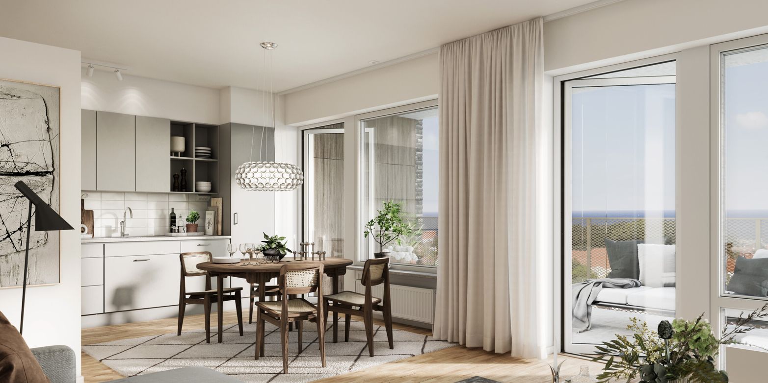 Interiör bild över Granitor Properties bostäder Brf Vyn i Höganäs