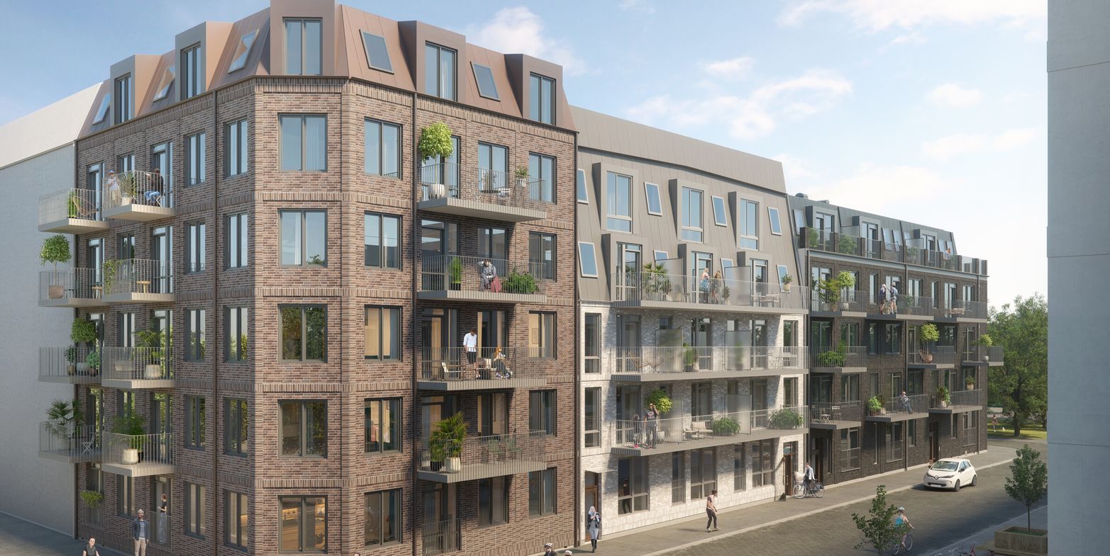 Exteriör bild över Granitor Properties bostäder Brf Stadsgränden i Trelleborg