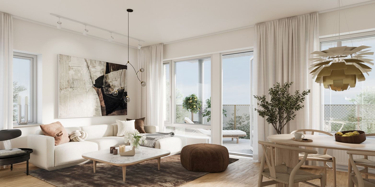 Interiör bild över Granitor Properties bostäder Brf Vyn i Höganäs