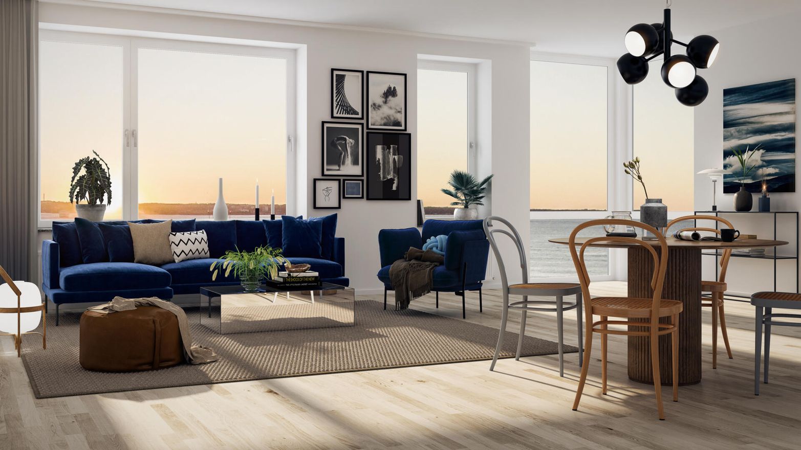 Interiör bild över Granitor Properties bostäder Brf Oceanpiren i Helsingborg