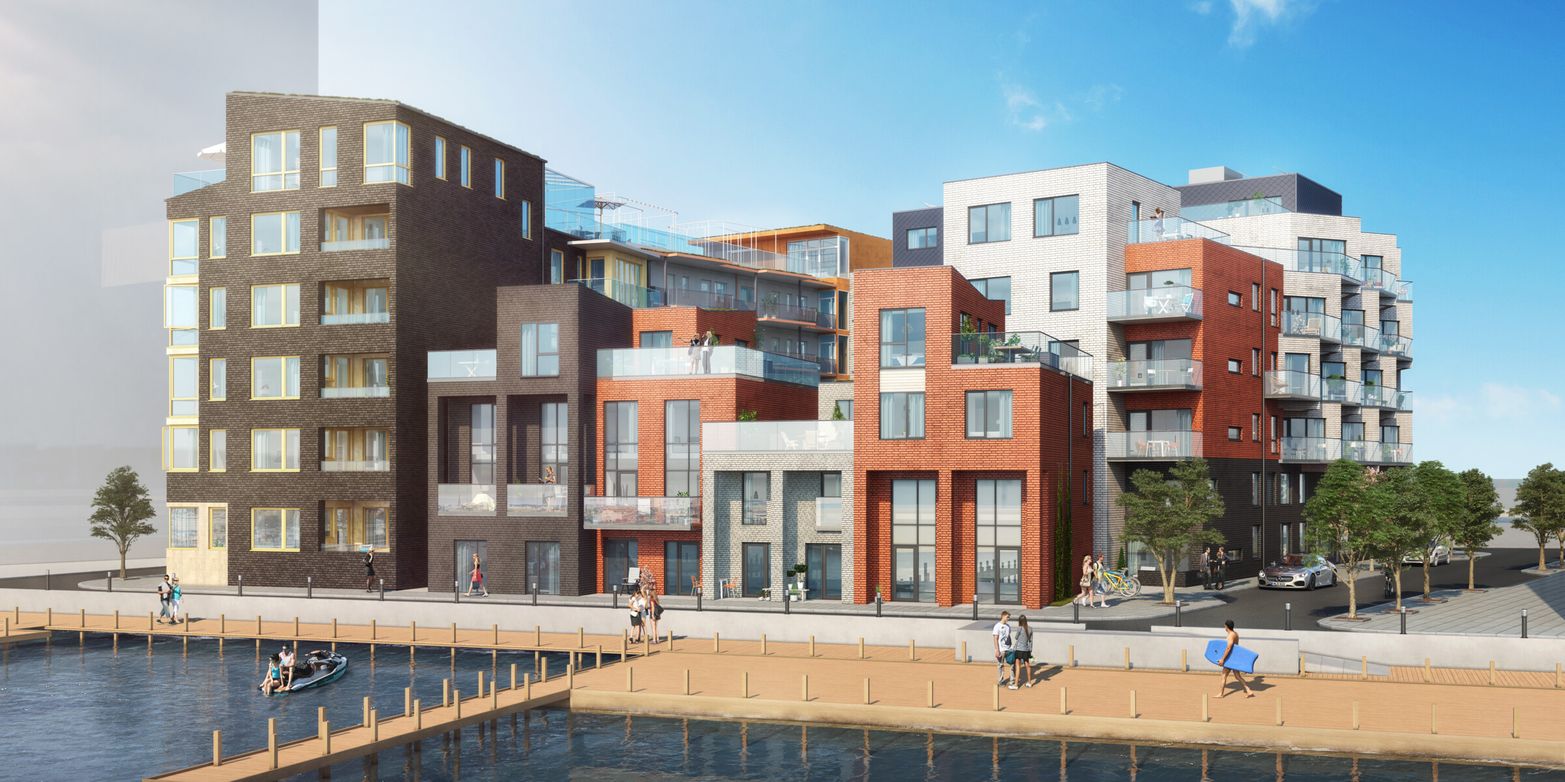 Exteriör bild över Granitor Properties bostäder Brf Oceanpiren i Helsingborg