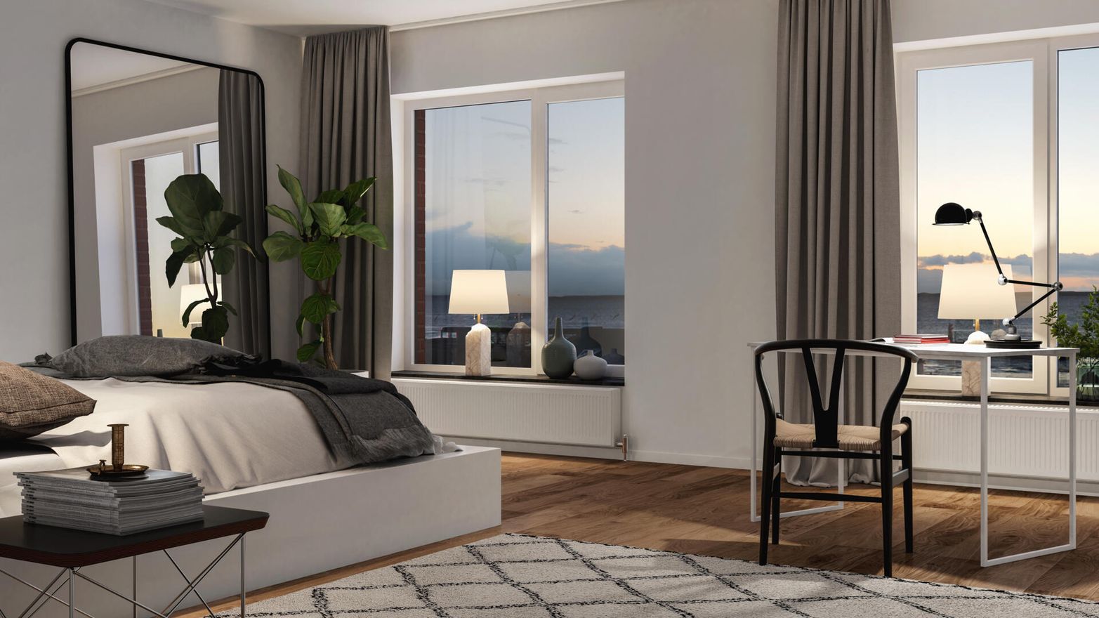 Interiör bild över Granitor Properties bostäder Oceanvillorna i Helsingborg