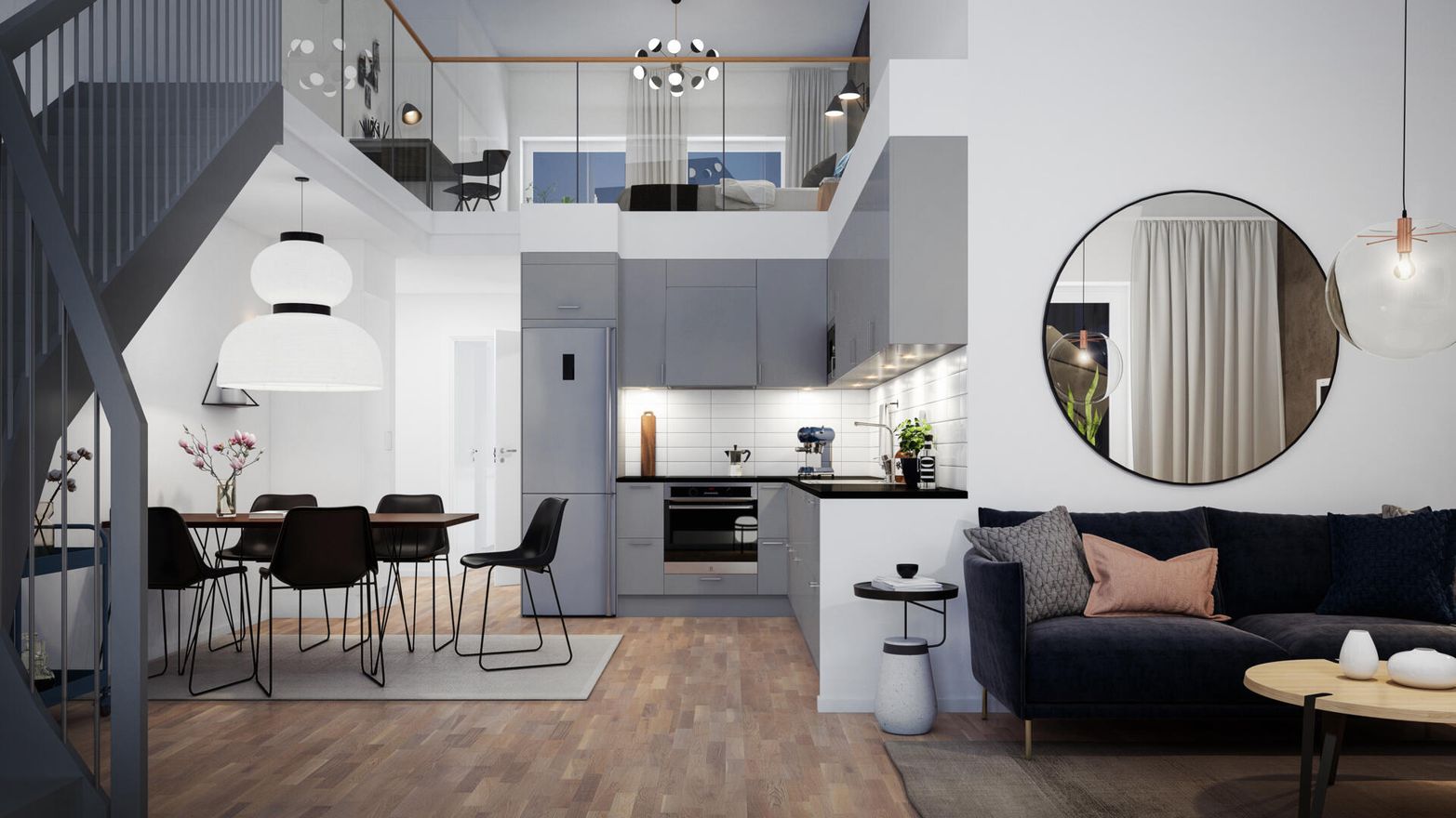 Interiör bild över Granitor Properties bostäder Brf Oceanpiren i Helsingborg