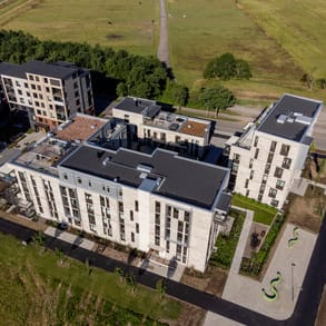 Exteriör bild över Granitor Properties bostäder Brf Pålsjöängar i Helsingborg