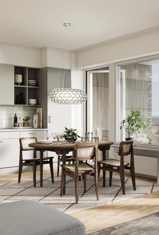 Interiör bild över Granitor Properties bostäder Brf Vyn i Höganäs