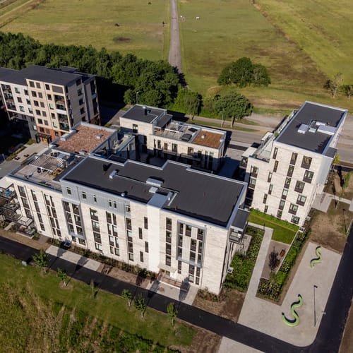 Exteriör bild över Granitor Properties bostäder Brf Pålsjöängar i Helsingborg