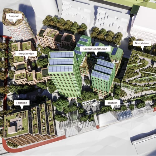 Granitor Properties bostäder Brf Skogslunden i Embassy of Sharing i Hyllie i Malmö