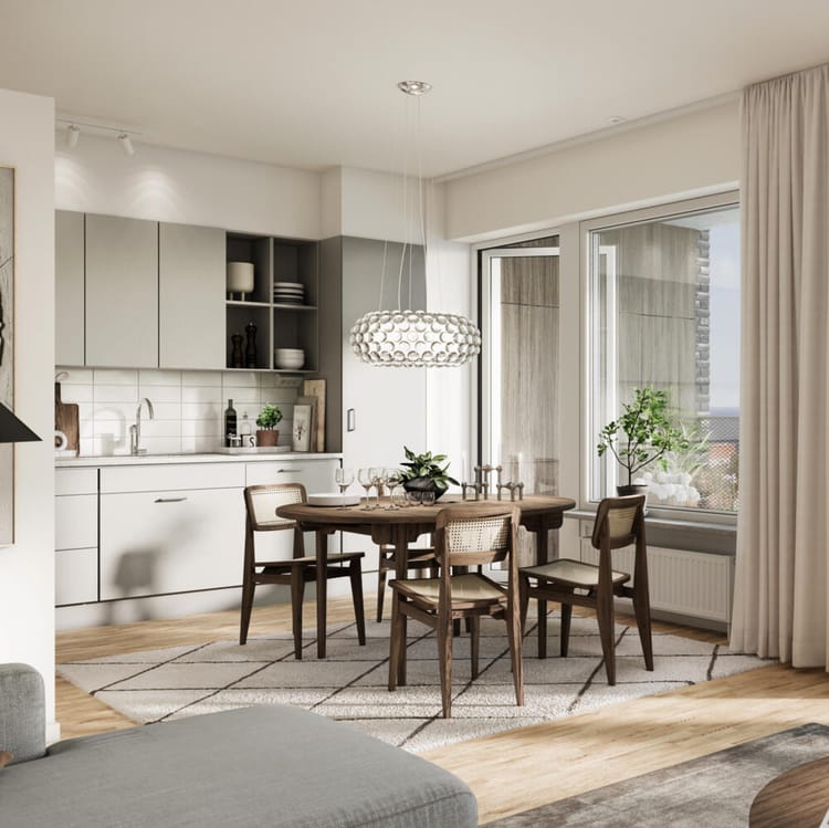 Interiör bild över Granitor Properties bostäder Brf Vyn i Höganäs