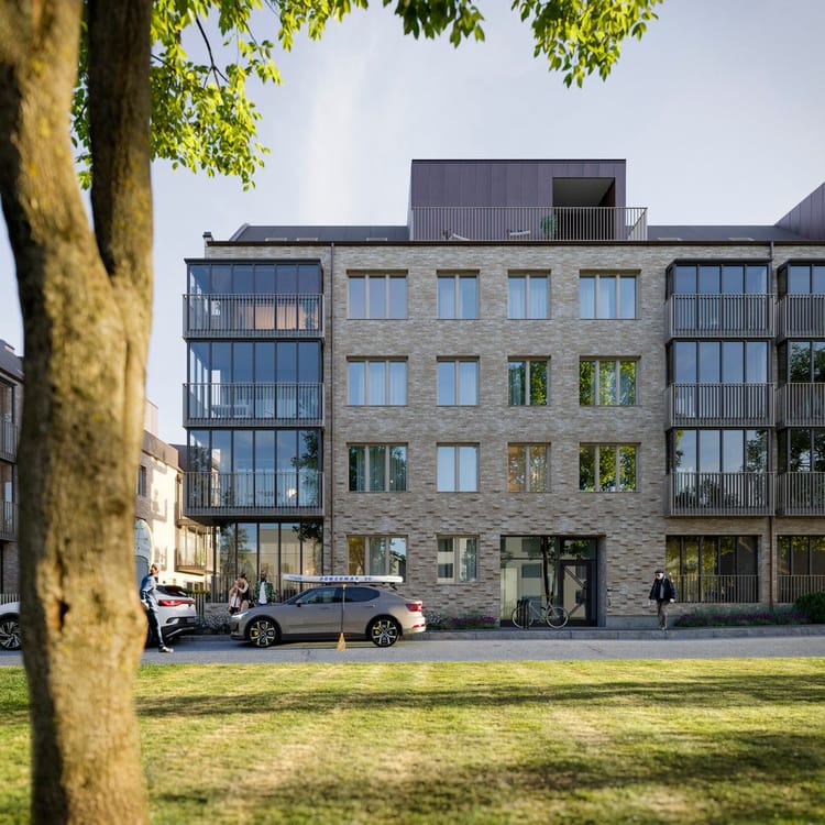 Exteriör bild över Granitor Properties bostäder Brf Strandsnäckan i Landskrona