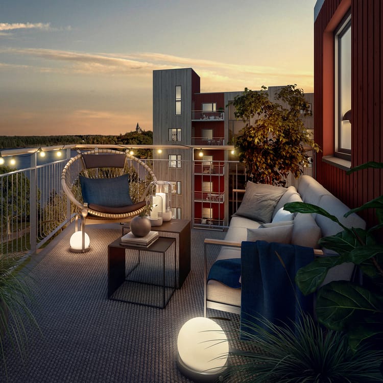 Exteriör bild över Granitor Properties bostäder Brf Biologen 2 i Växjö