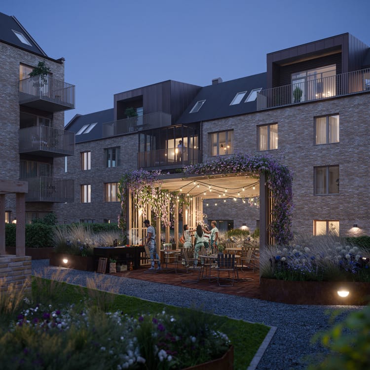 Exteriör bild över Granitor Properties bostäder Brf Strandsnäckan i Landskrona