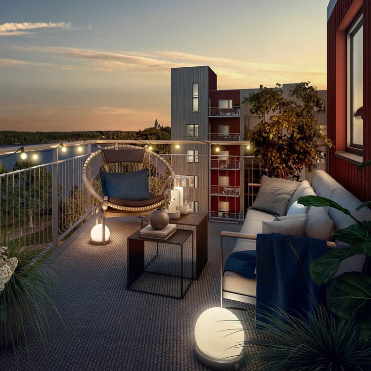 Interiör bild över Granitor Properties bostäder Brf Biologen 1 i Växjö