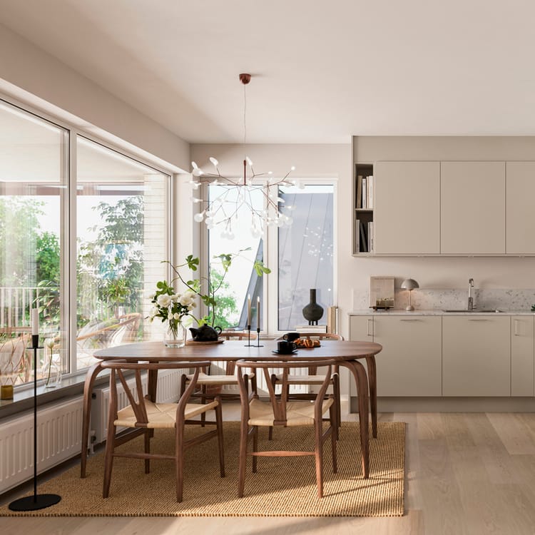 Interiör bild över Granitor Properties bostäder Brf Strandsnäckan i Landskrona